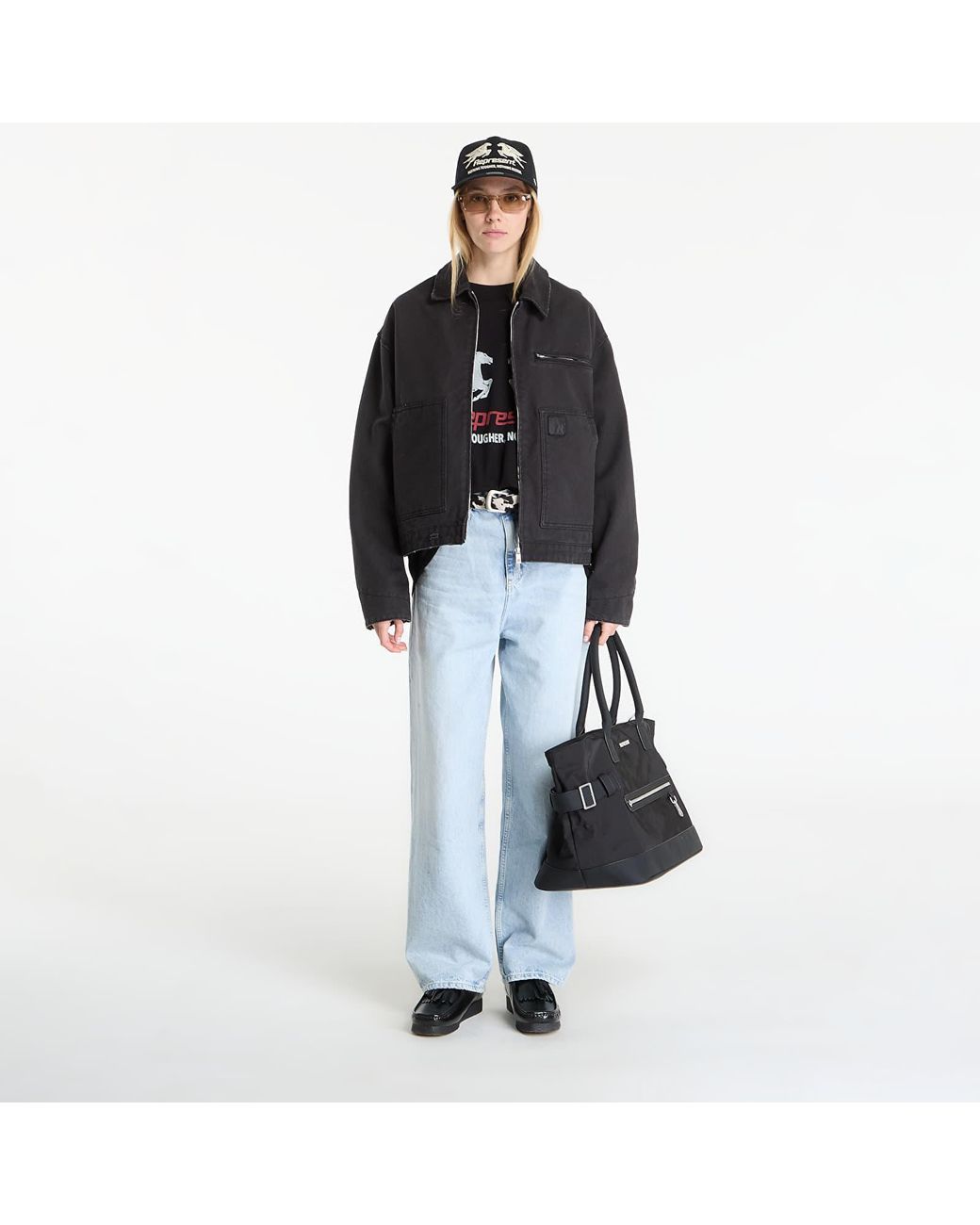 Represent Jas Worker Jacket in het Black