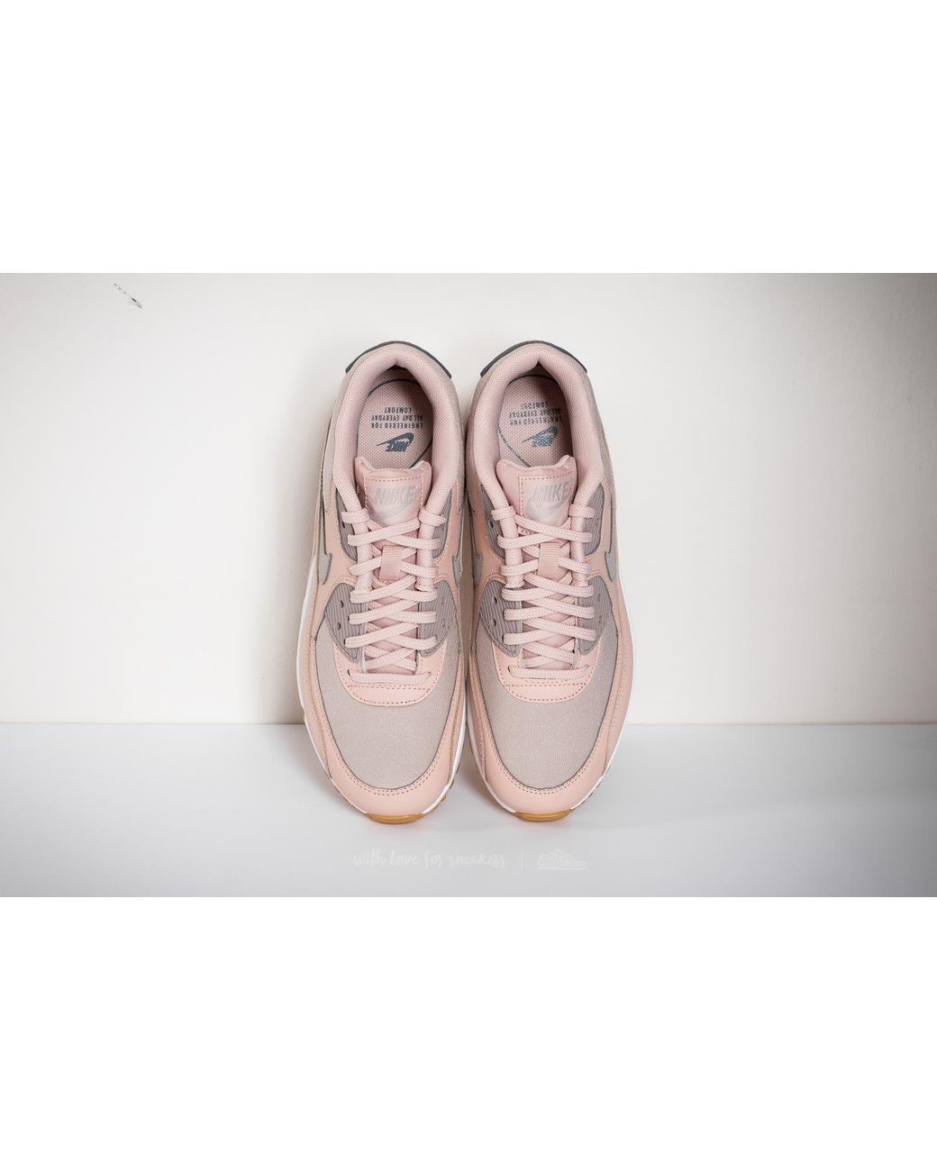 Nike Leather Wmns Air Max 90 Particle Beige/ Moon Particle | Lyst