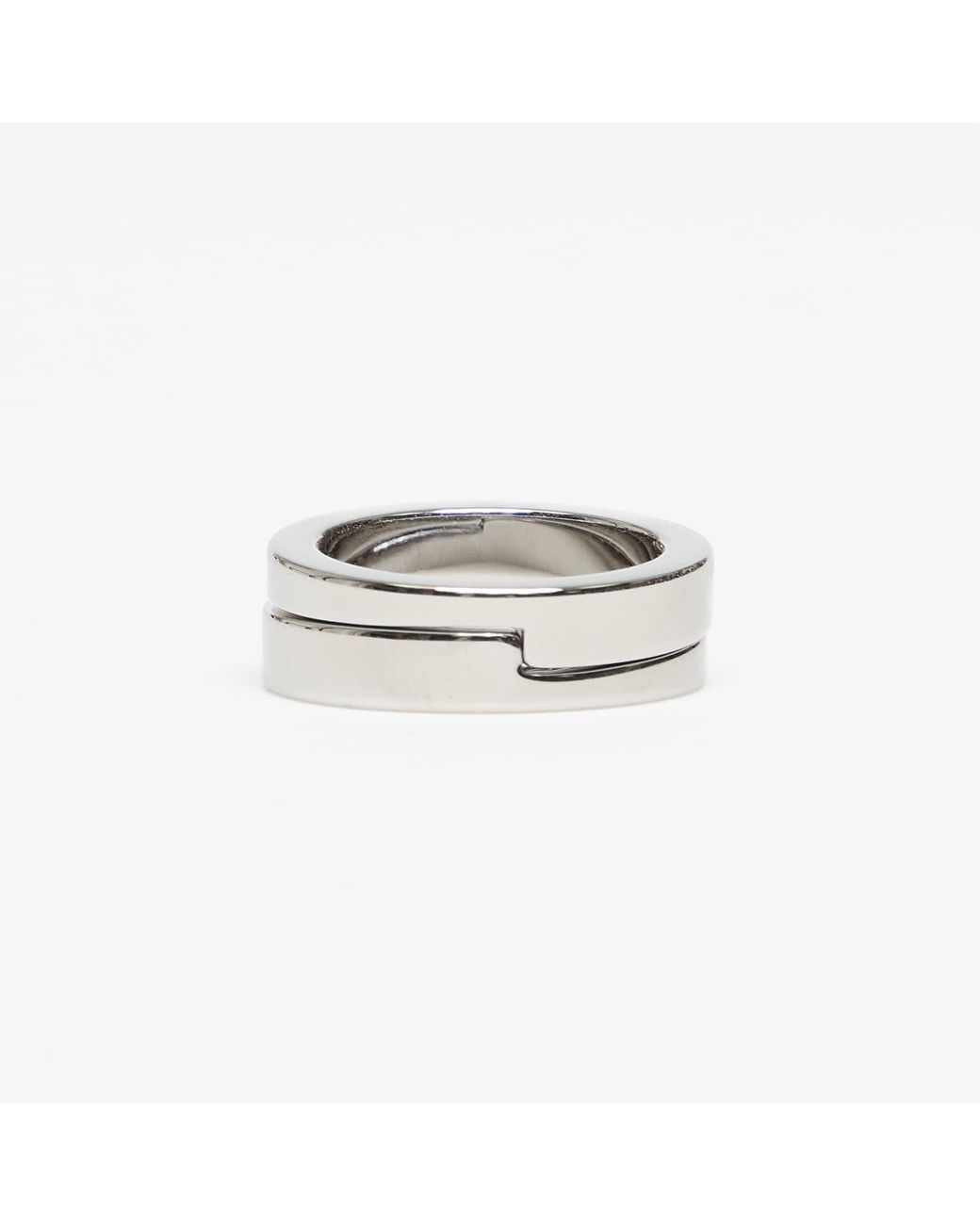 Anello Gridlok Ring di Vitaly in White