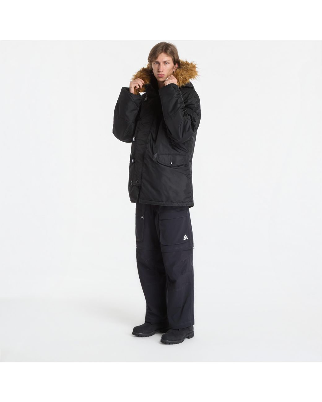 Alpha Industries Black Jacket N-3B Heritage for men
