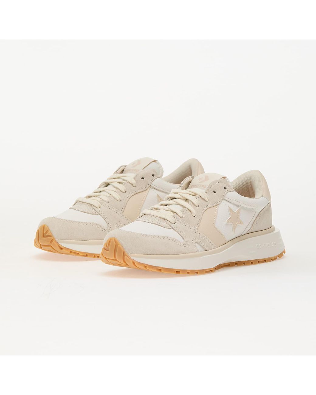 Converse White Sneakers Omni Trainer Ox Egret/ Vintage/ Light Dune