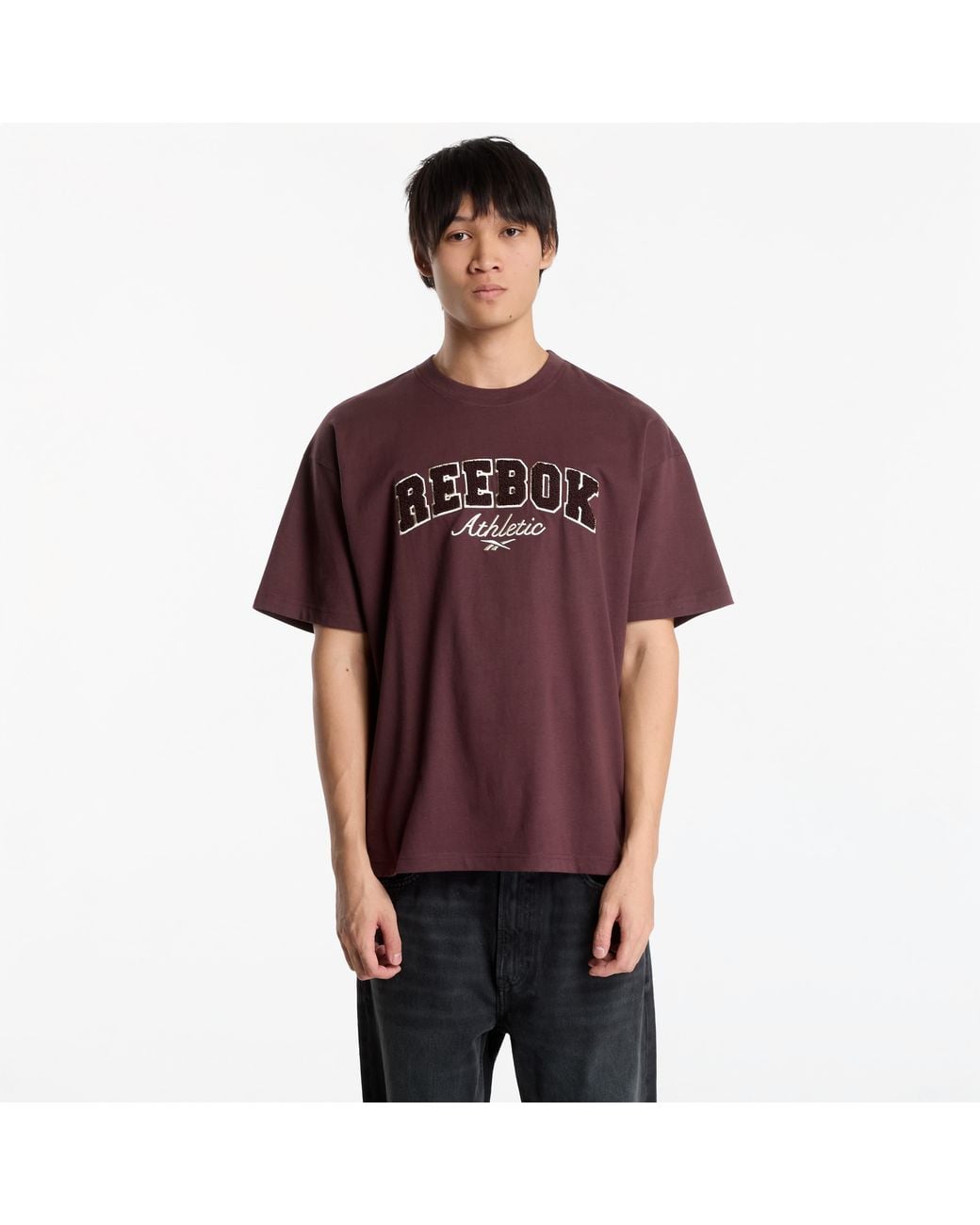 Reebok Red T-Shirt Elevated Athletic Varsity T-Shirt for men