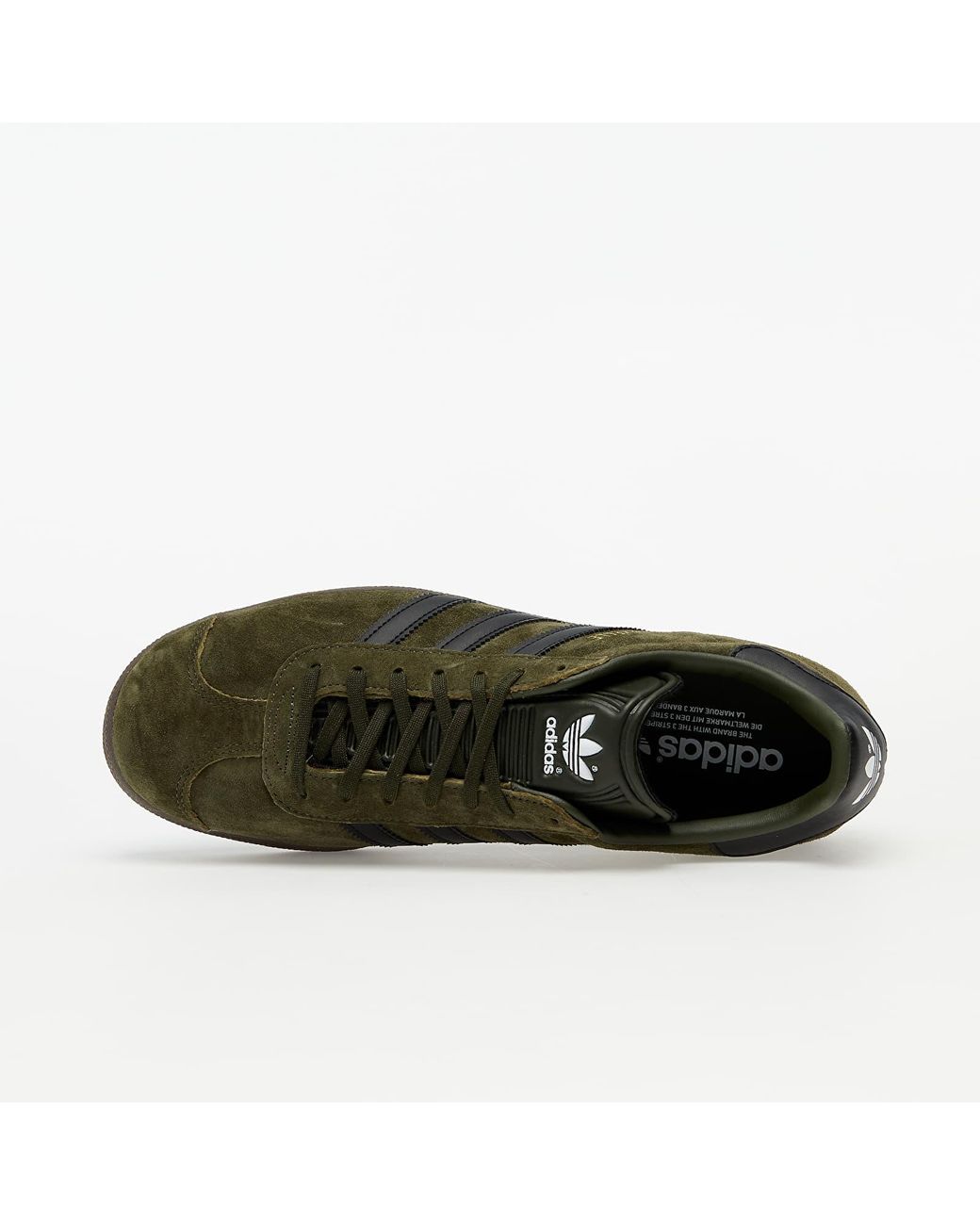 Adidas gazelle night cargo / core black / gum5 2025