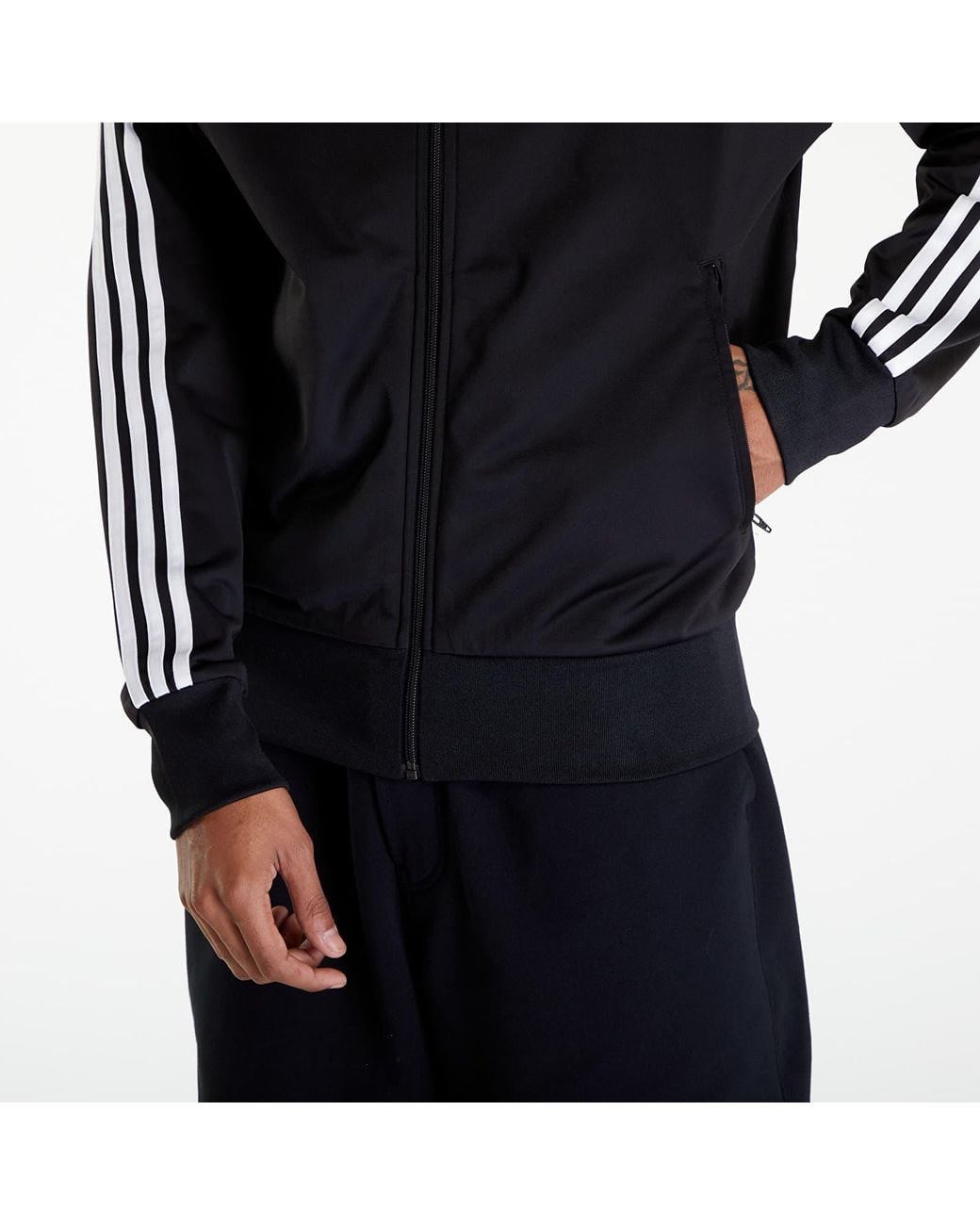 Adidas Originals Sweatshirt Adidas Adicolor Classics Firebird Track Top in het Black voor heren