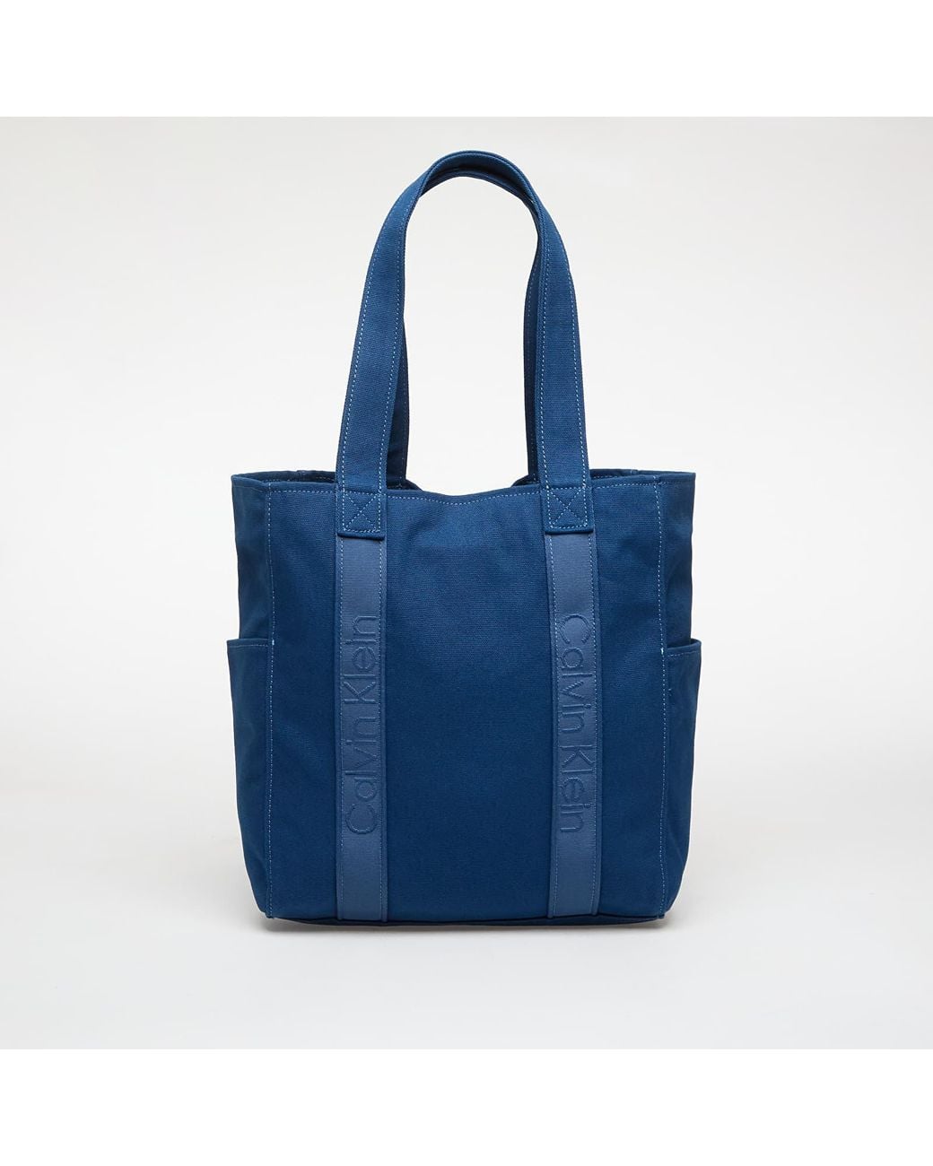 Calvin Klein Blue Bag Webbing Strap Canvas