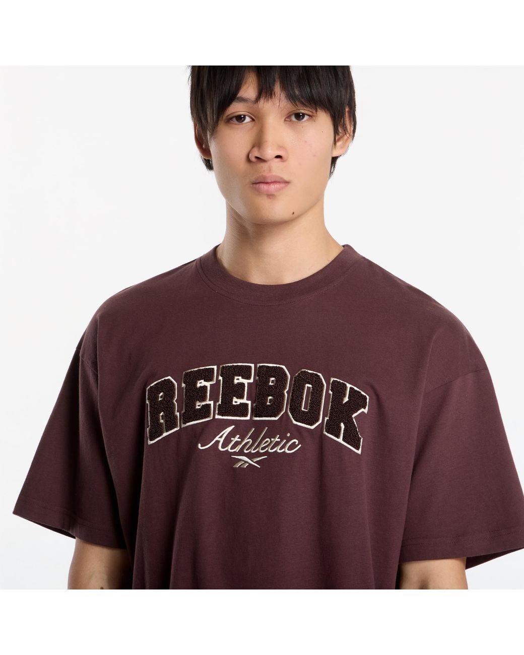 Reebok Red T-Shirt Elevated Athletic Varsity T-Shirt for men