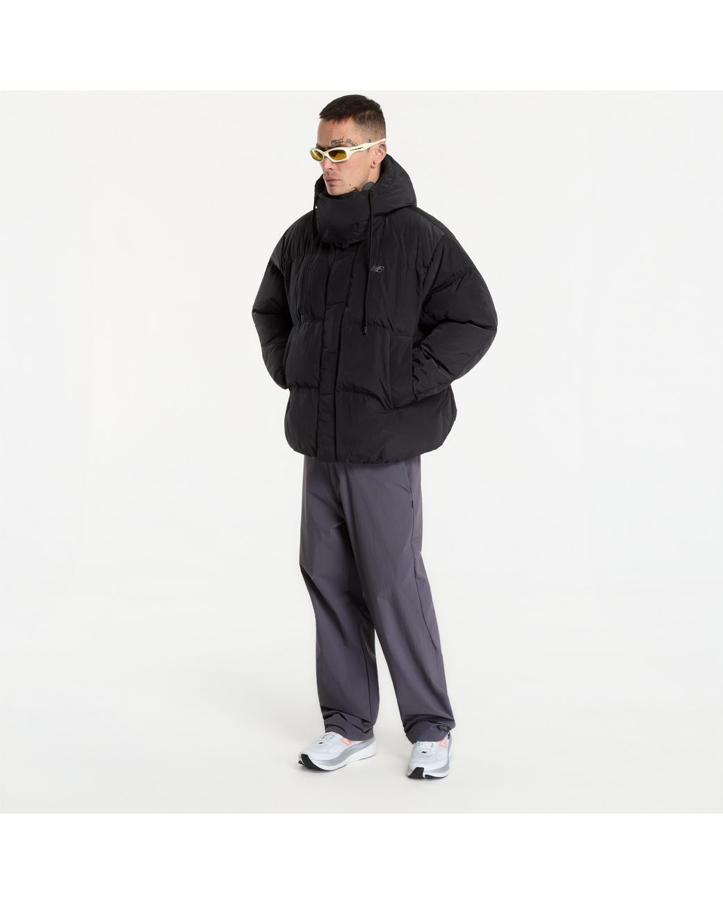 New Balance Jas Premium Puffer Jacket in het Black voor heren