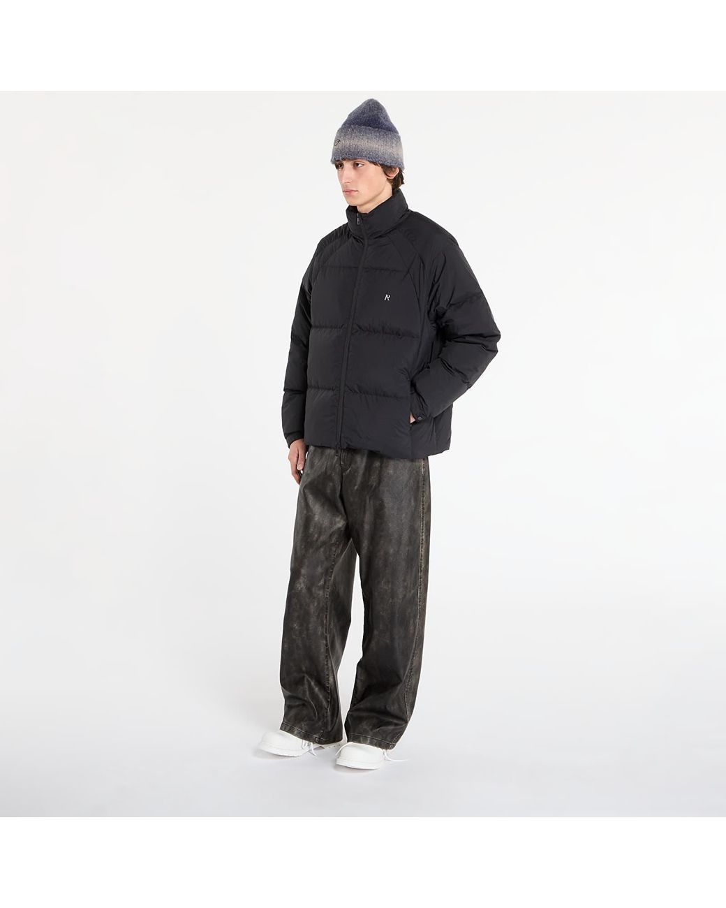 Represent Jas Funnel Neck Puffer in het Black voor heren