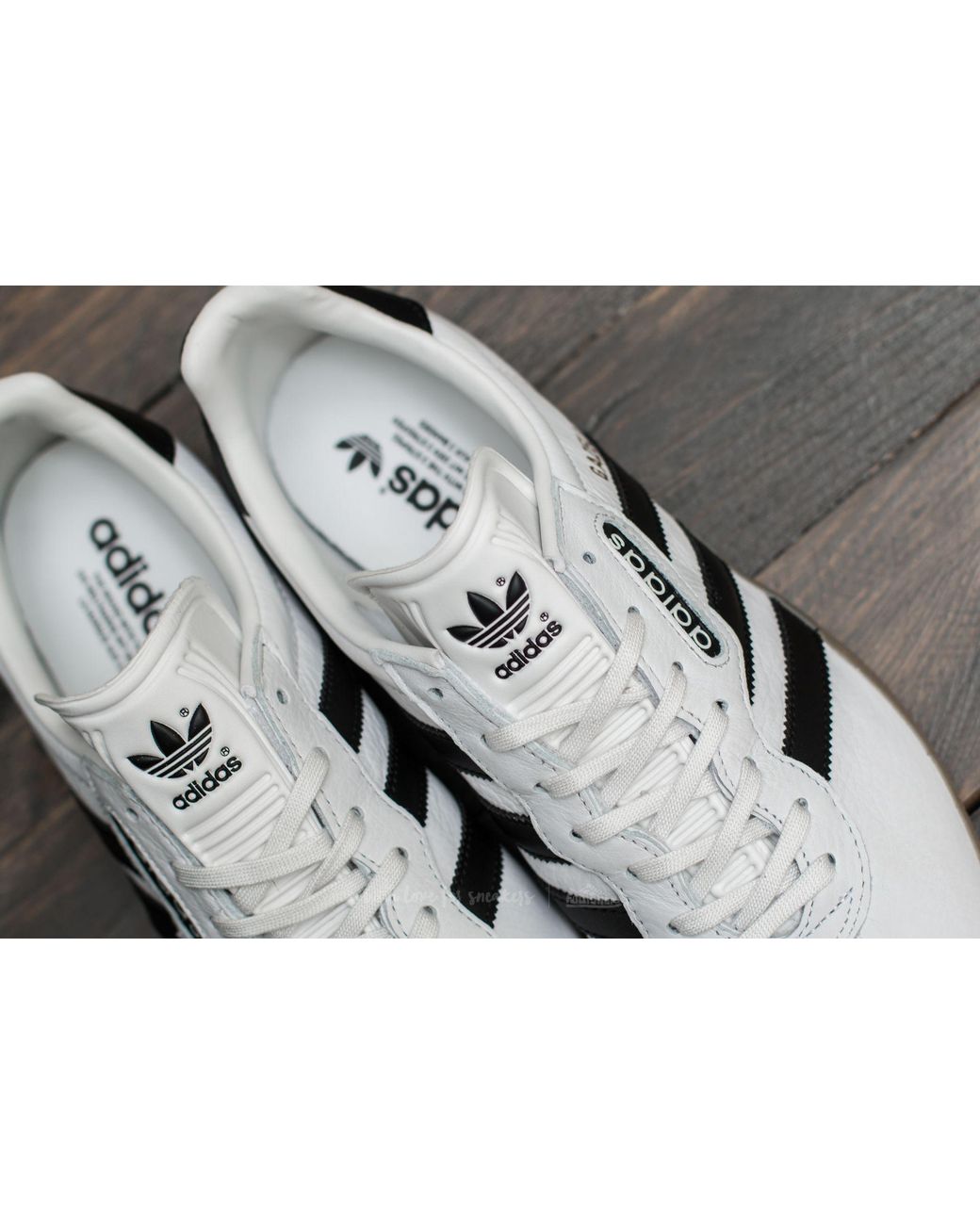 adidas Originals Leather Adidas Gazelle Super Vintage White/ Core Black/  Gum for Men | Lyst