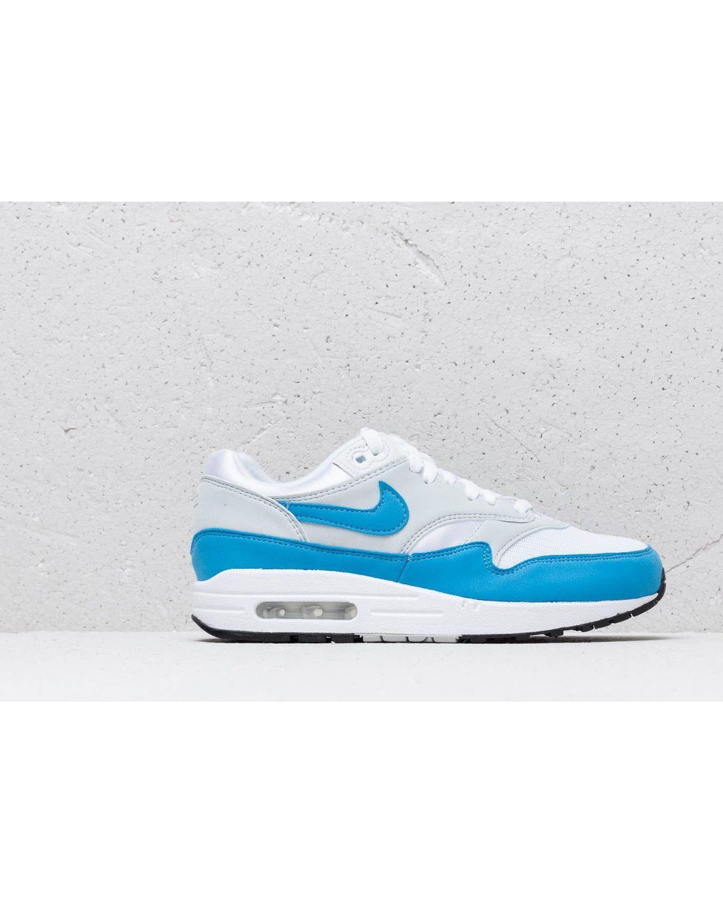 Nike Rubber W Air Max 1 Essential White/ University Blue | Lyst