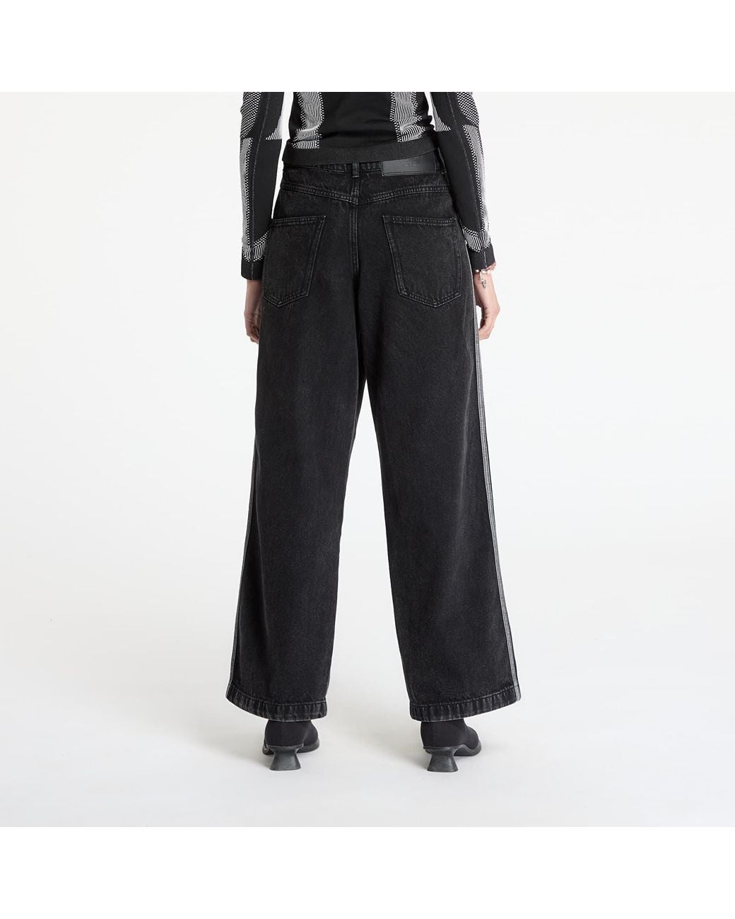 Adidas Originals Black Jeans Adidas Adicolor Denim 3-Stripes Track Pants