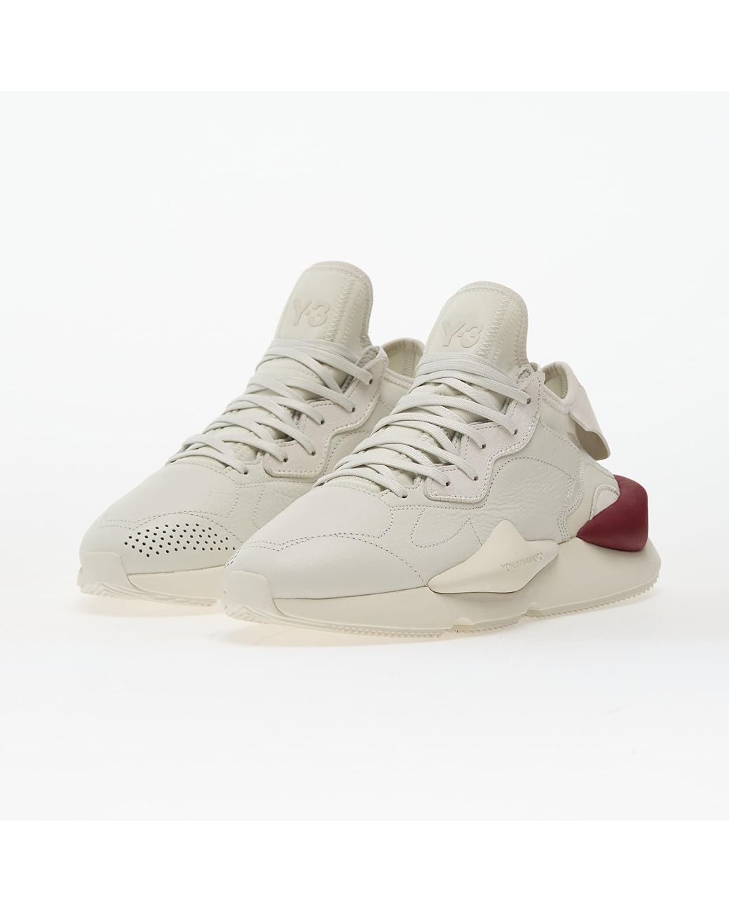 Y-3 White Sneakers Kaiwa Orbit/ Orbit/ Collegiate Burgundy Eur