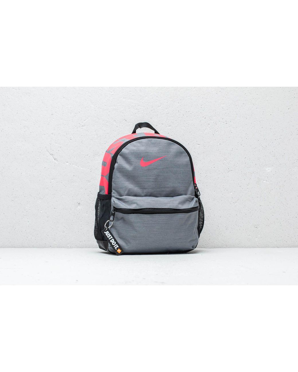 Nike Just Do It Brasilia Mini Backpack Grey/ Pink in Gray | Lyst