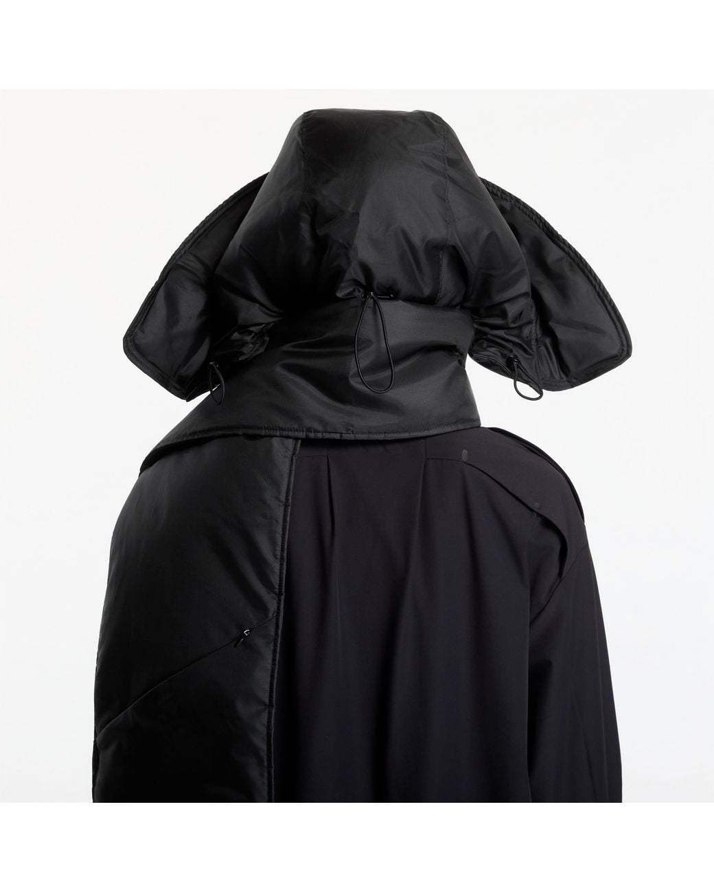 Sciarpa Padded Hooded Scarf di Y-3 in Black
