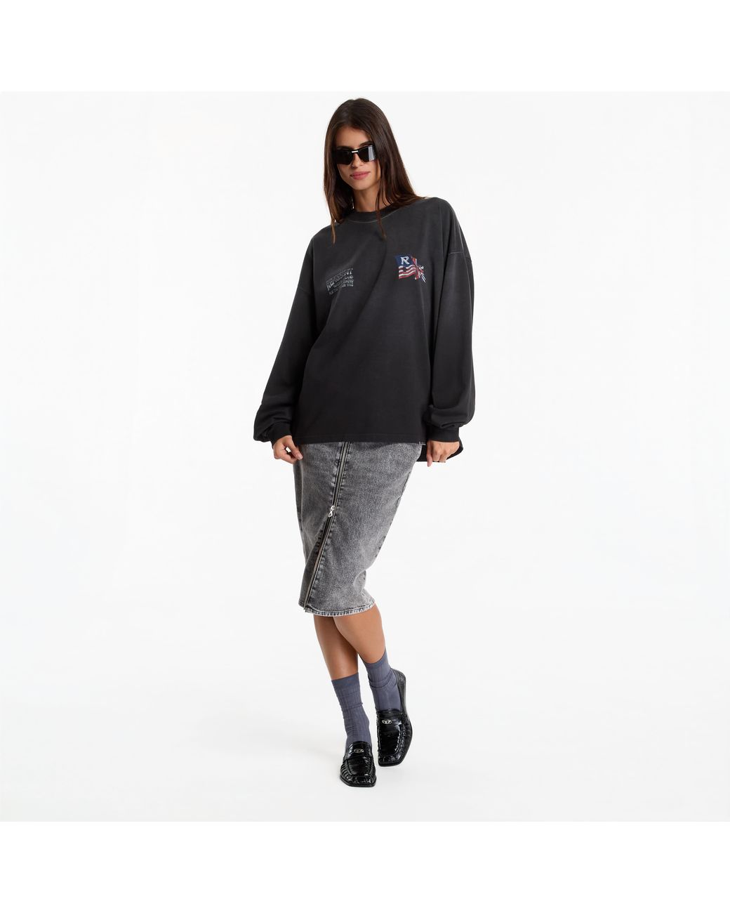 Represent Black T-Shirt Eagle Ls T-Shirt