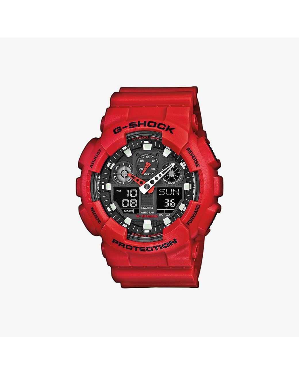 G-Shock Red Watch G-Shock Ga-100C-4Aer for men