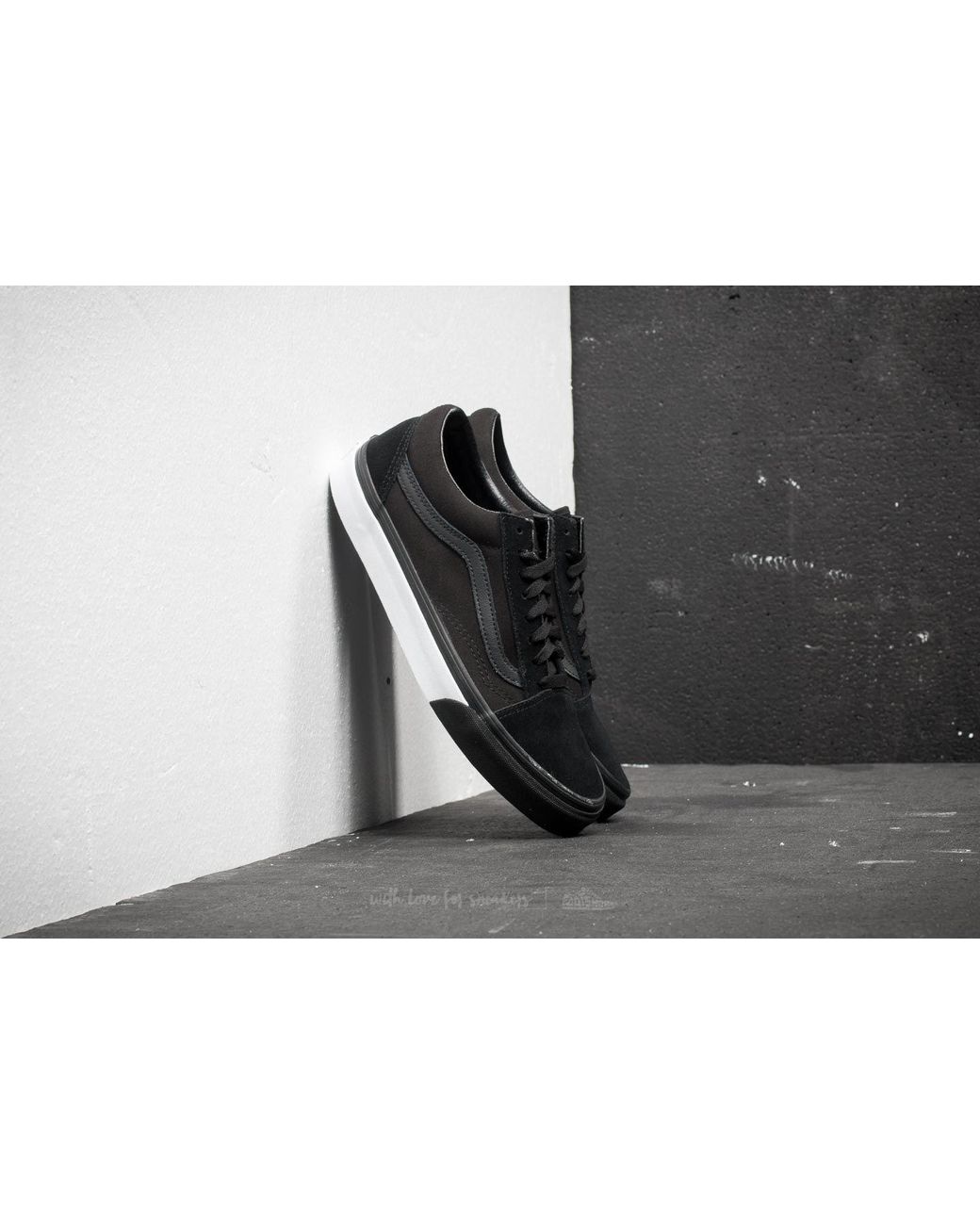 Vans Old Skool (mono Bumper) Black/ True White for Men | Lyst