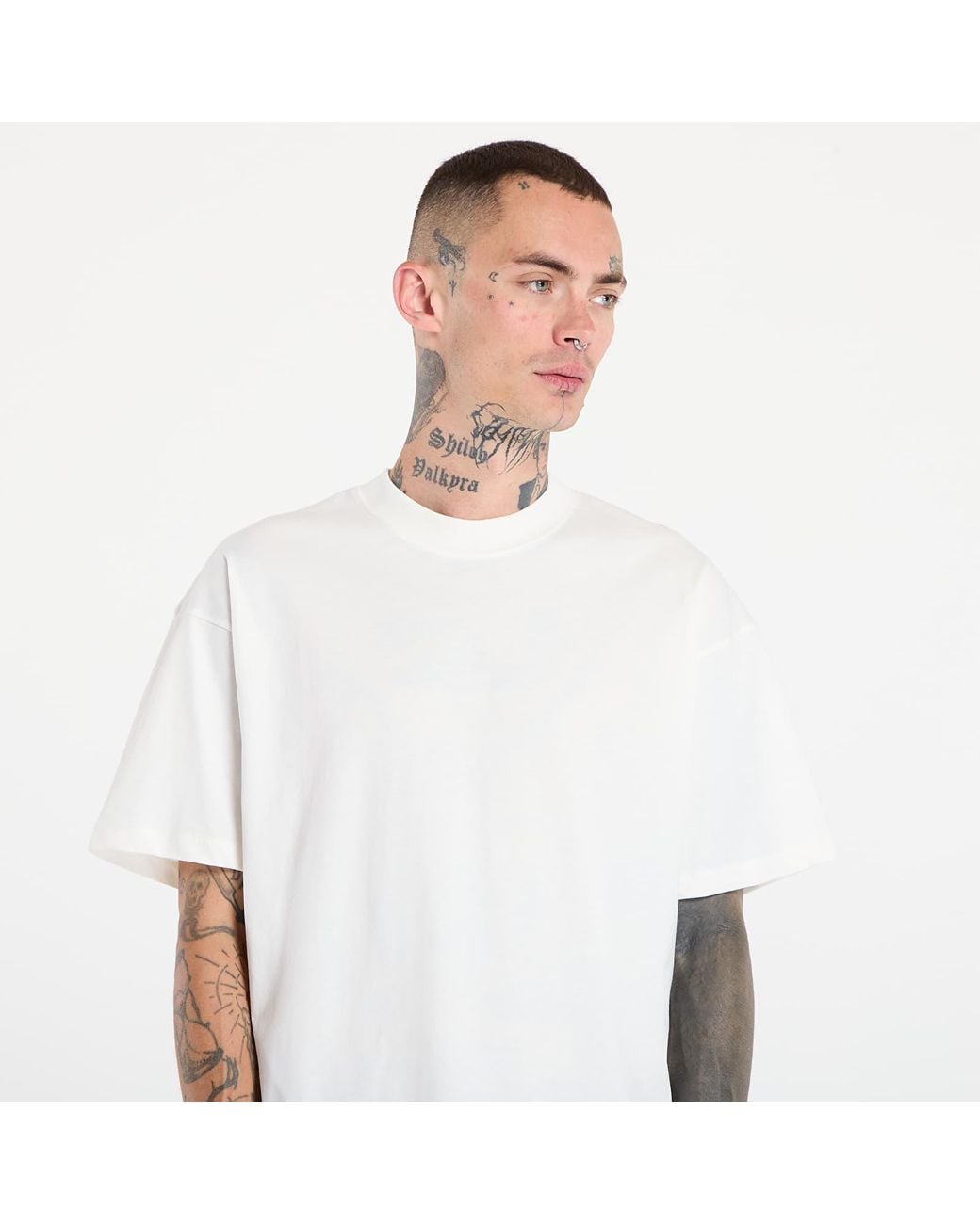 Represent White T-Shirt Initial Oversized T-Shirt for men