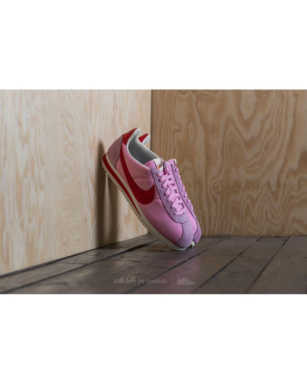 Cortez nylon top womens pink