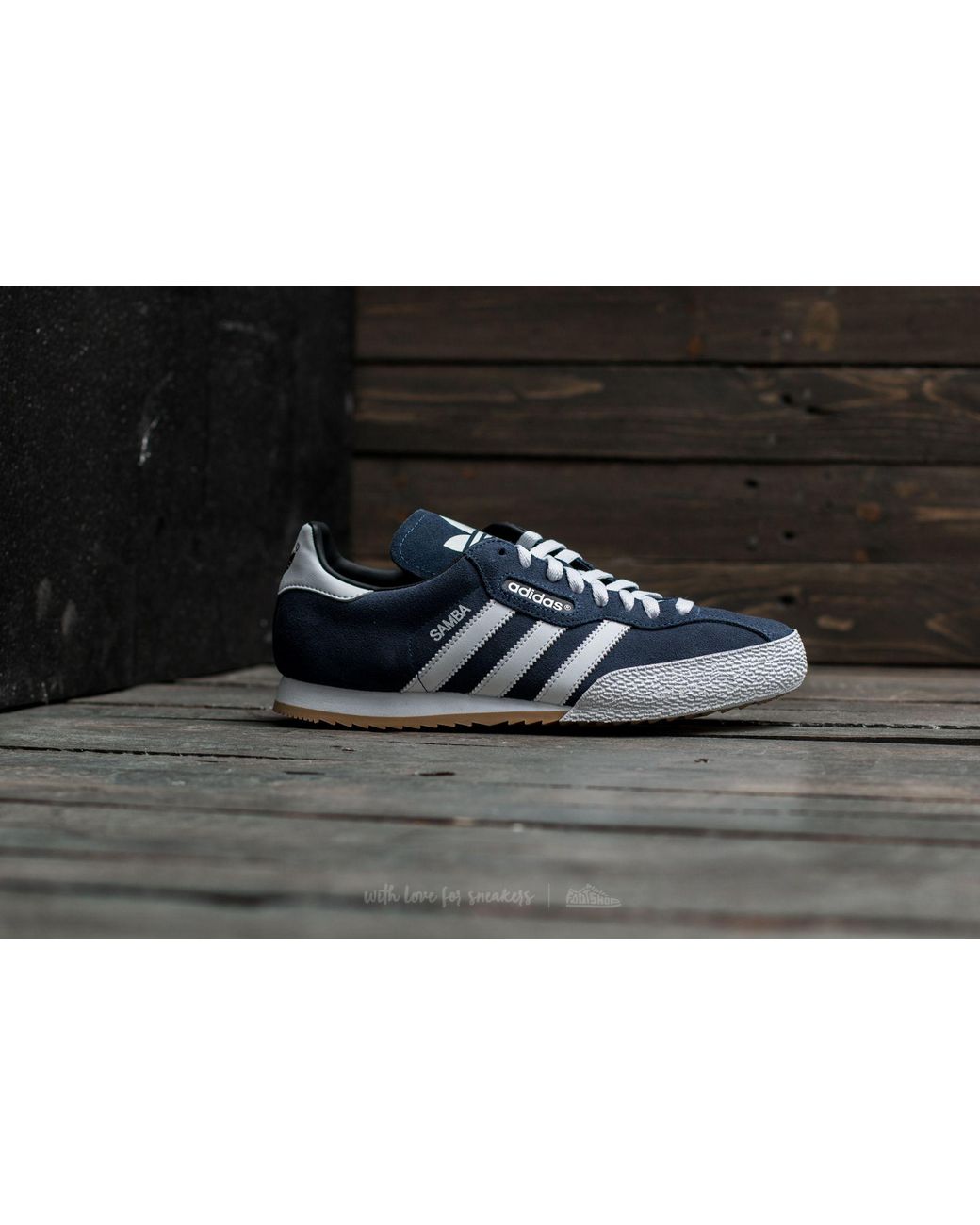 adidas Originals Adidas Samba Super Suede Navy/ Footwear White in Blue for  Men | Lyst