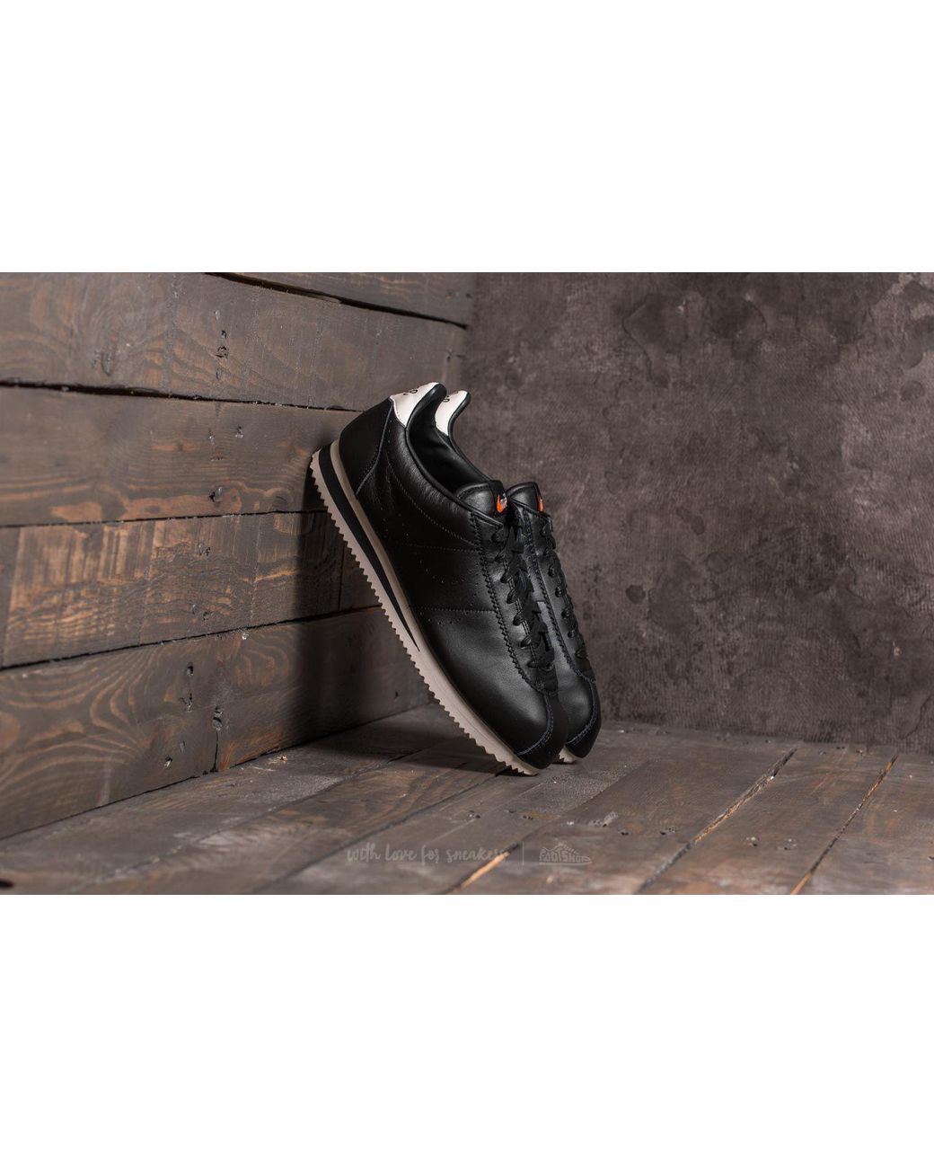 Nike Classic Cortez Leather Premium Black/ Black-light Orewood Brown for  Men | Lyst