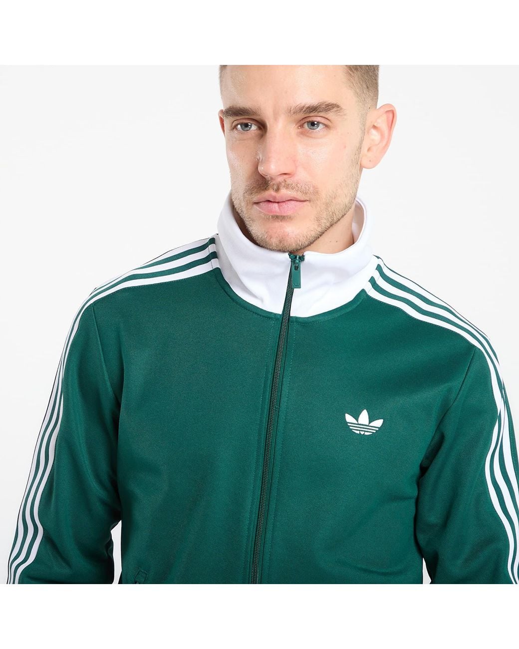 Adidas Originals Sweatshirt Adidas Classic Track Top Collegiate in het Green voor heren