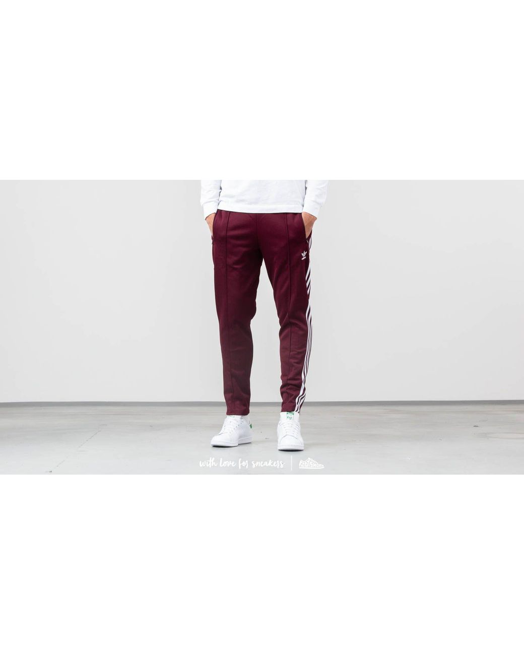 adidas Originals Adidas Beckenbauer Track Pants Maroon in Purple for Men |  Lyst