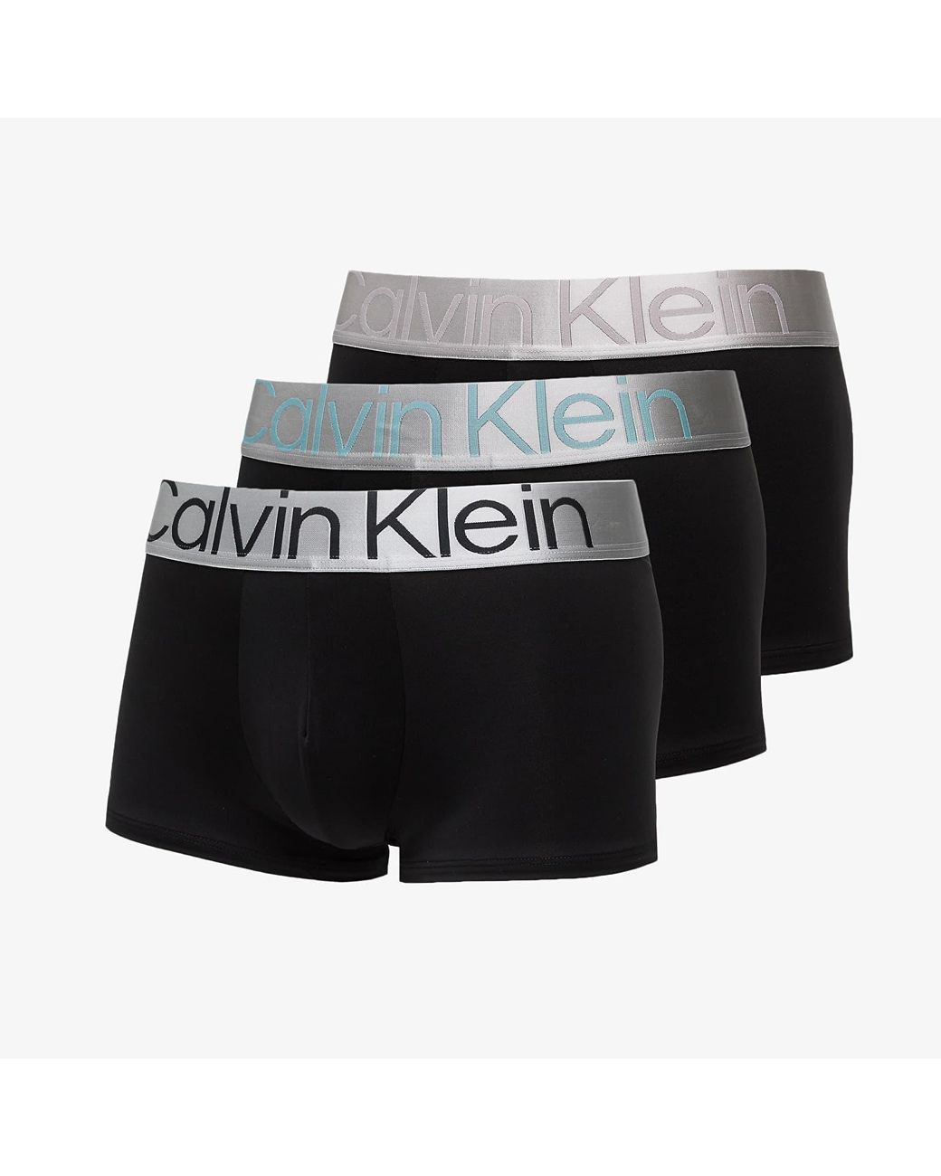 Reconsidered steel low rise trunk 3 pack s Calvin Klein pour homme en coloris Noir Lyst