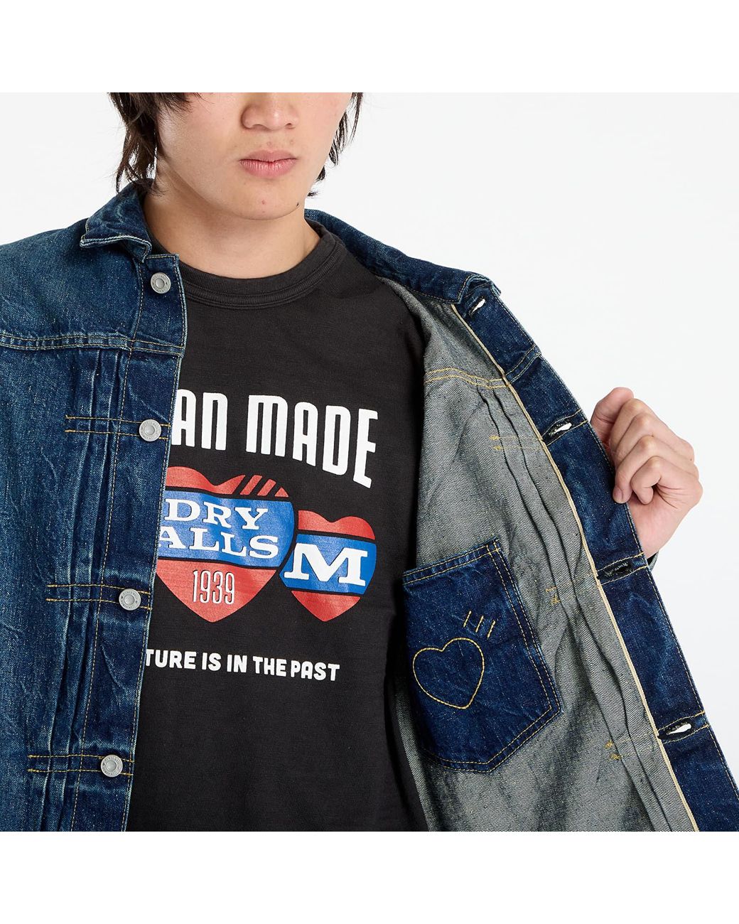 Human Made Jacket Denim Work Jacket Future in Blue for Men | Lyst