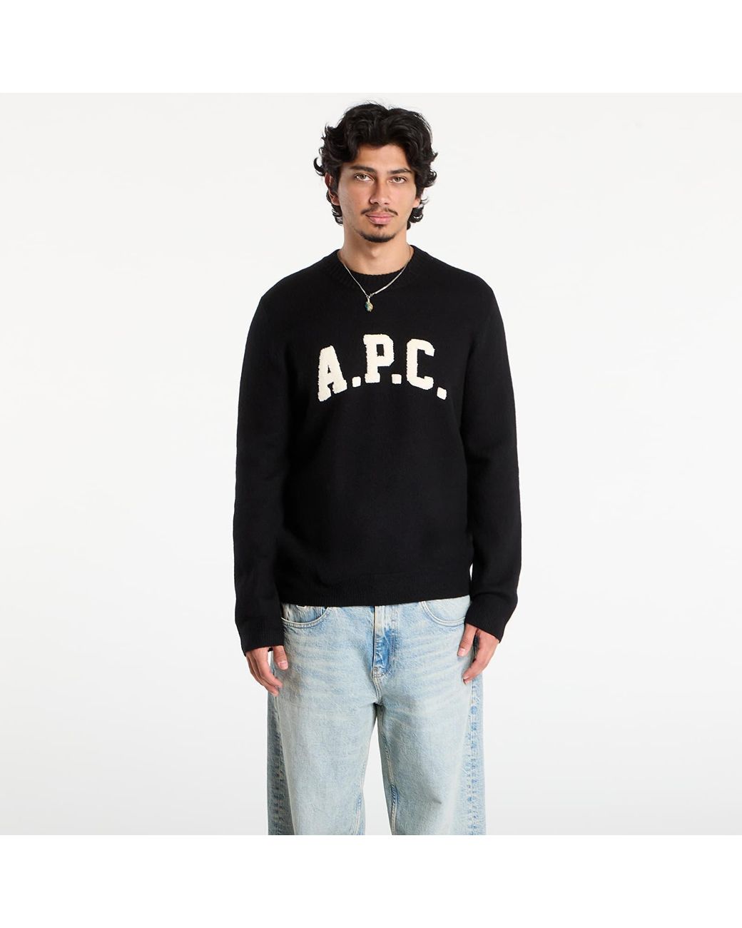 A.P.C. Black Sweater Pull Jay for men