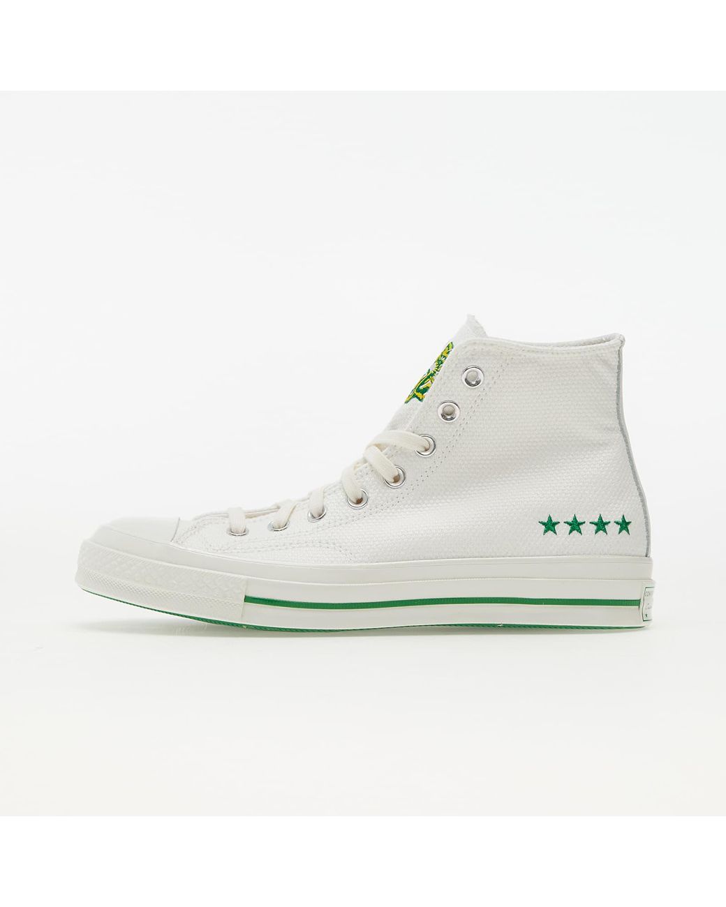 Converse white green top