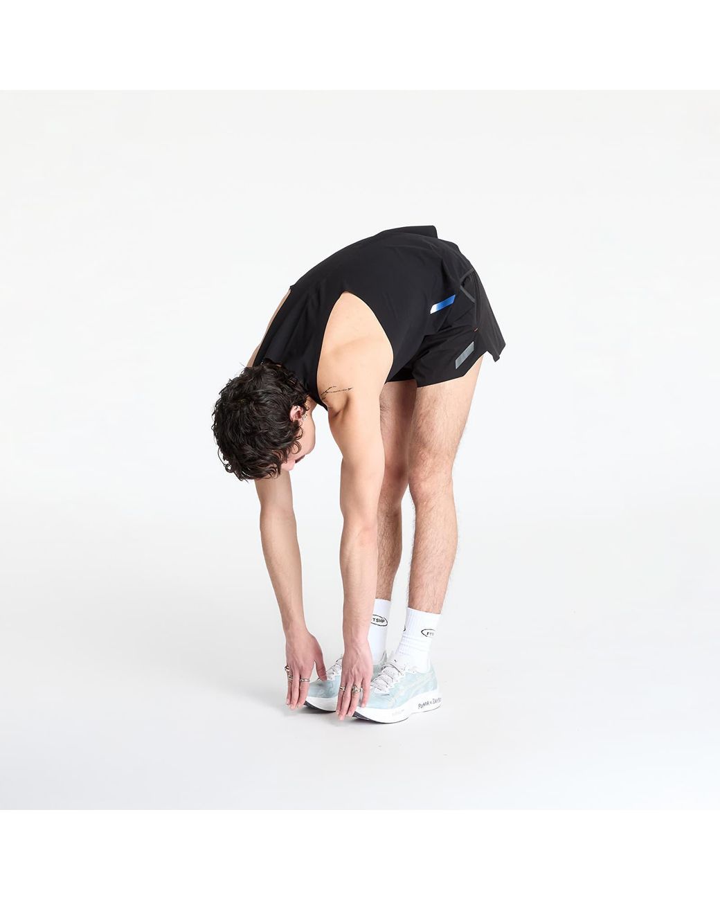 Soar Running Blue Shorts Split Shorts for men