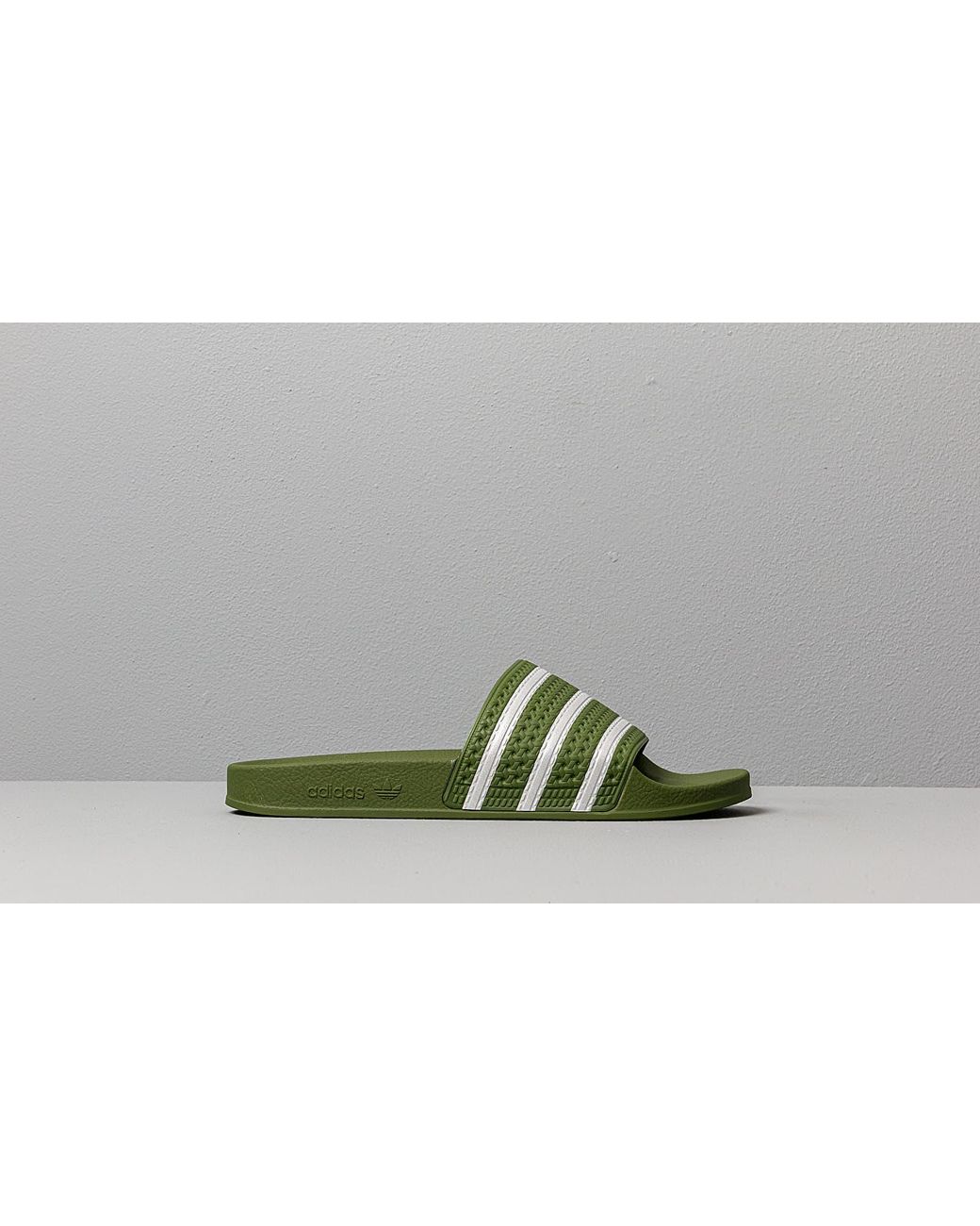adidas Originals Adidas Adilette Tech Olive/ Ftw White/ Tech Olive in Green  for Men | Lyst