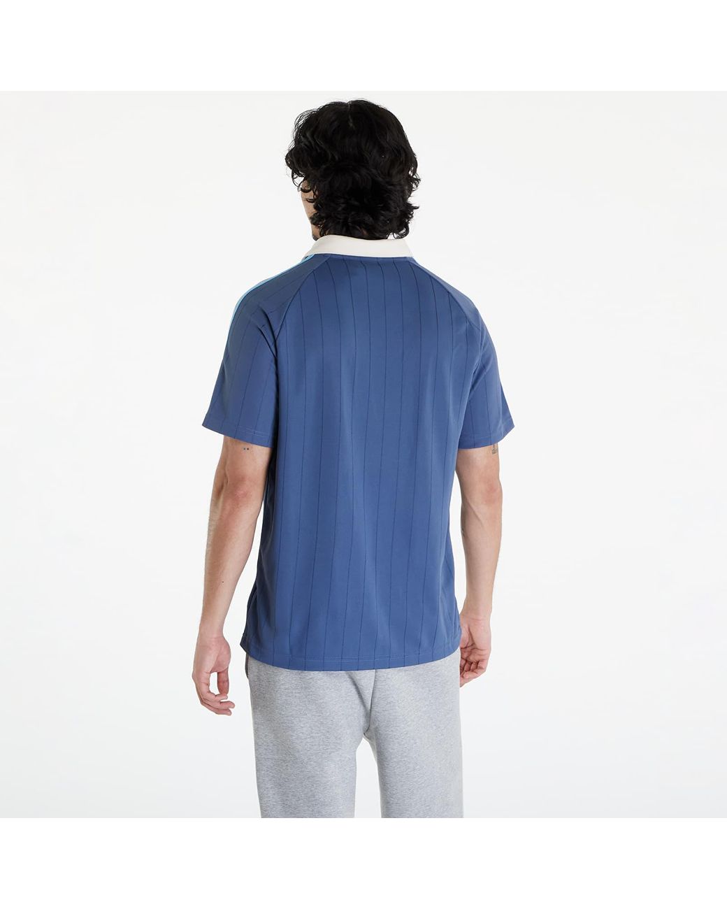 adidas Originals Stripe Jersey in Blue for Men | Lyst