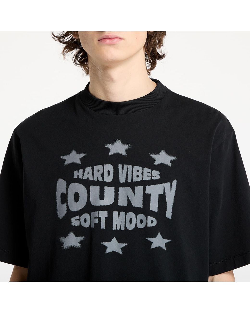 Marcelo Burlon T-Shirt Hard Vibes Boxy T-Shirt in Black für Herren