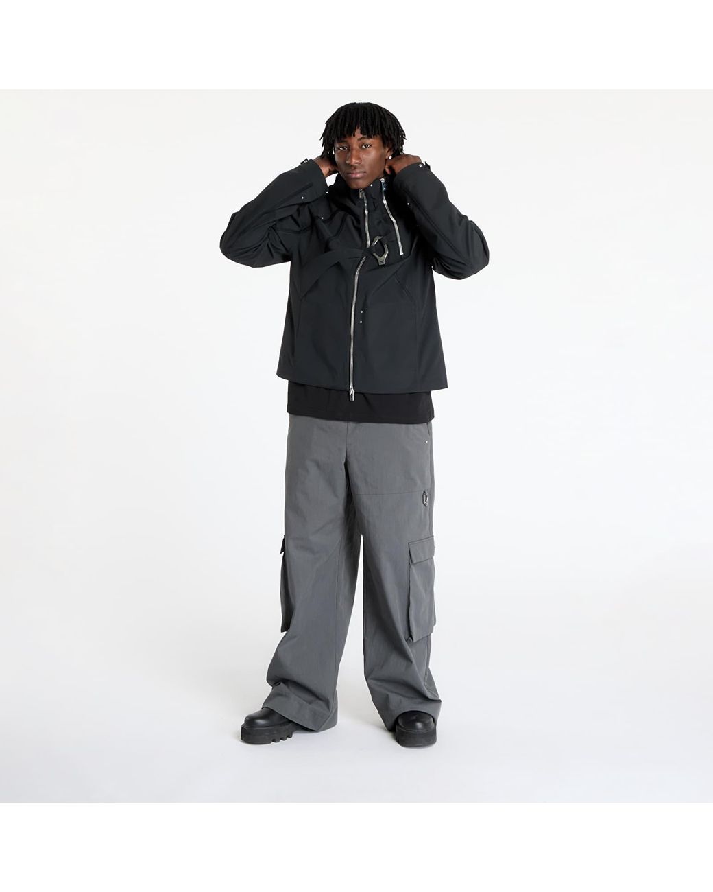 HELIOT EMIL Jacket Moire Technical Jacket in Black for Men | Lyst