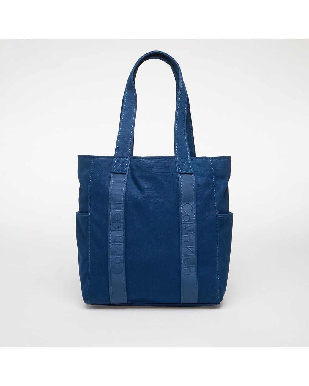 Calvin Klein Blue Bag Webbing Strap Canvas