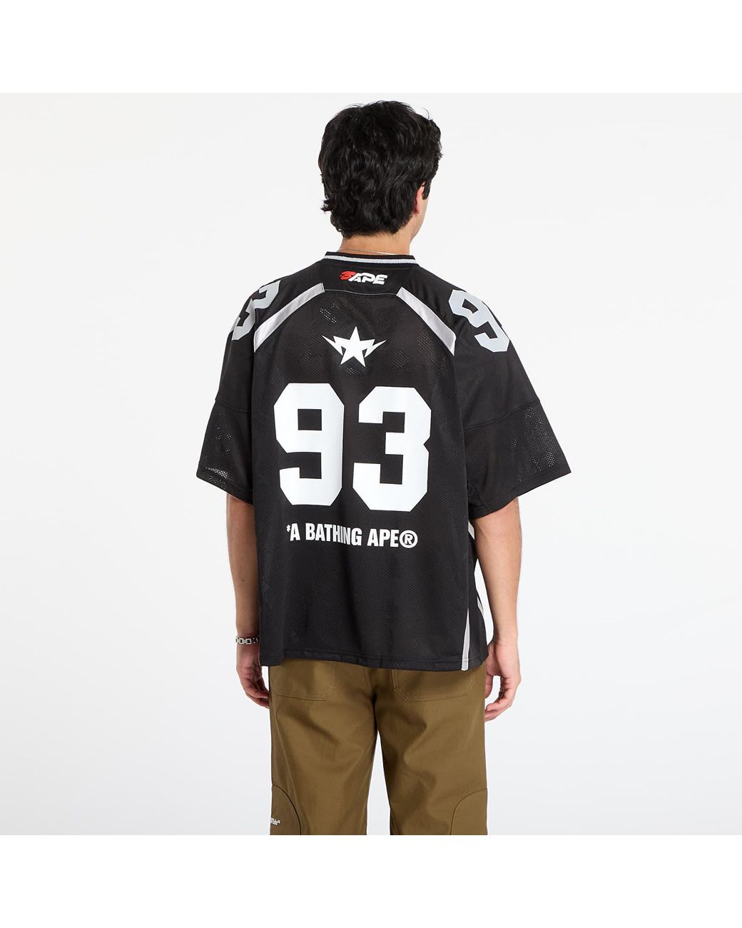 A Bathing Ape T-Shirt Line Camo Jacquard Relaxed Fit Football
