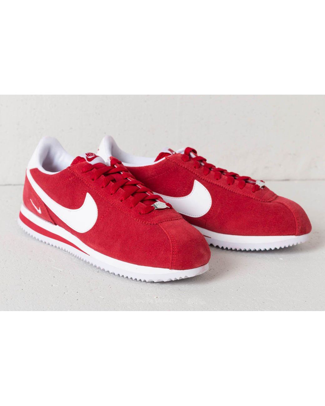 Nike Suede Cortez Basic Se Gym Red/ White for Men | Lyst