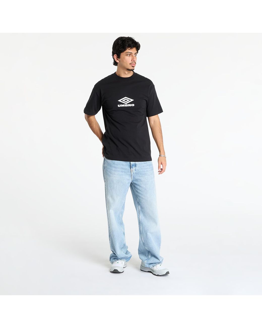 Umbro T-Shirt Basic T-Shirt in het Black voor heren