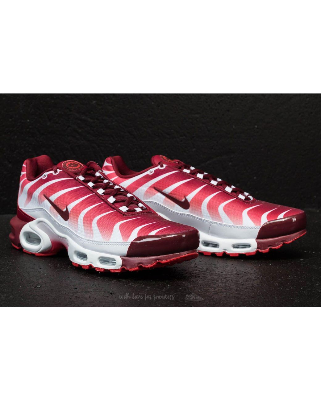 Nike Air Max Plus Tn White/ Team Red-speed for | Lyst