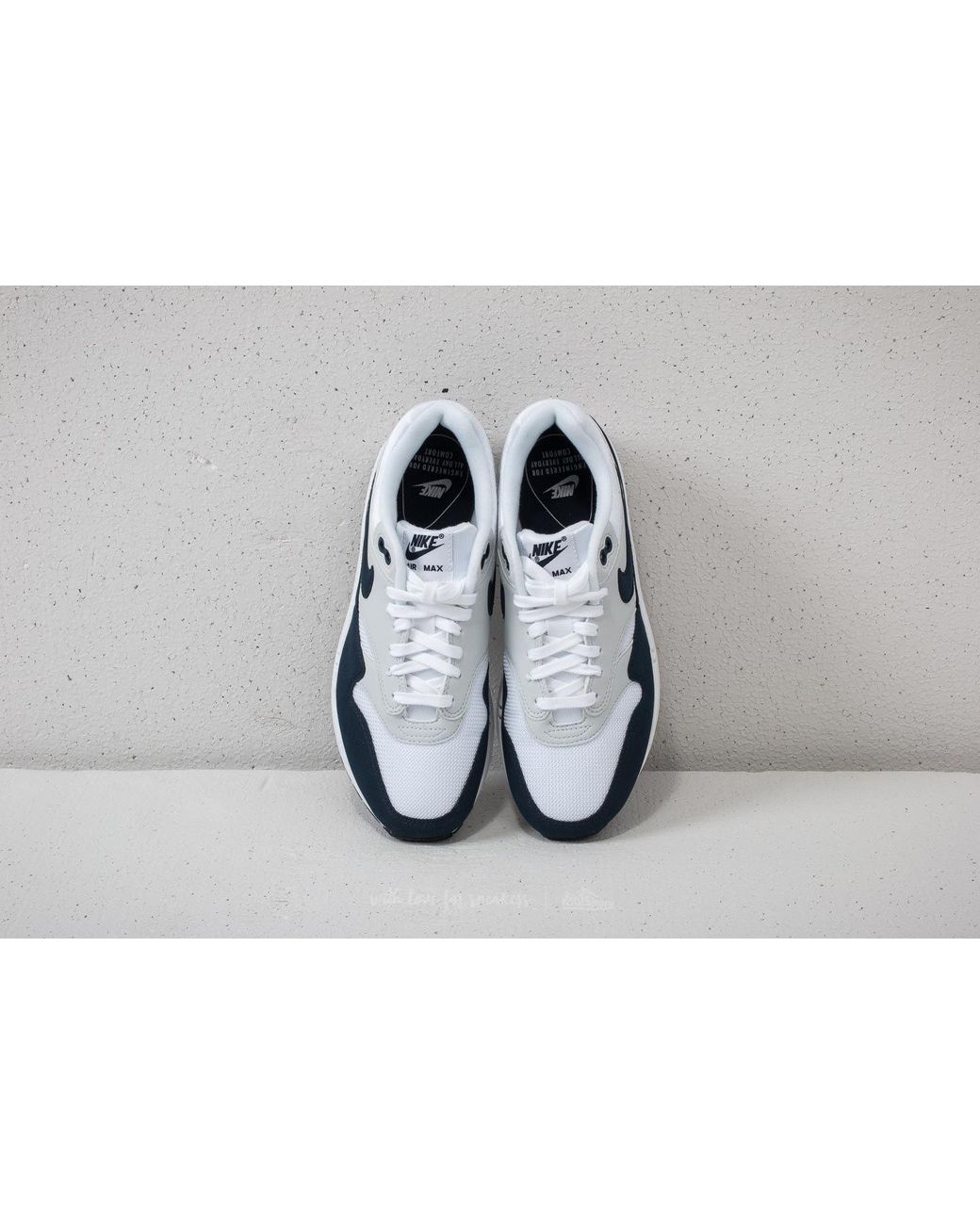 Nike Rubber Air Max 1 Wmns White/ Obsidian-pure Platinum for Men | Lyst