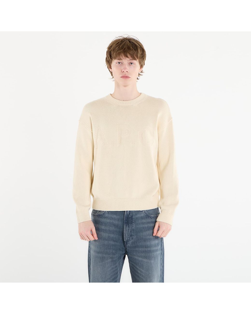 A.P.C. Pullover Sweater in Natural für Herren