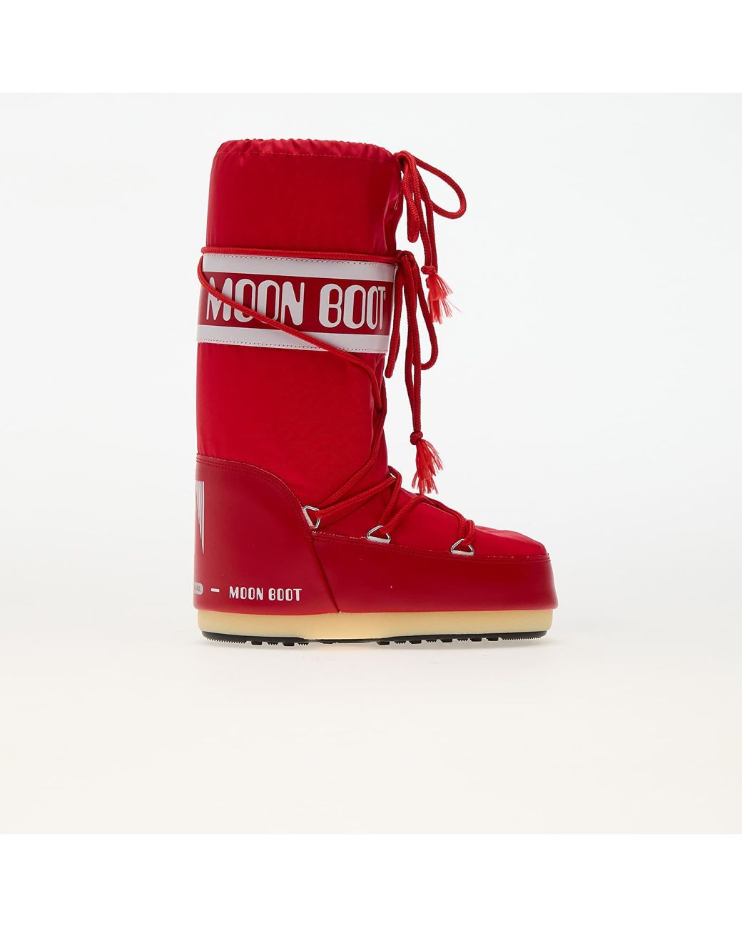 Moon Boot Red Shoes Icon Nylon