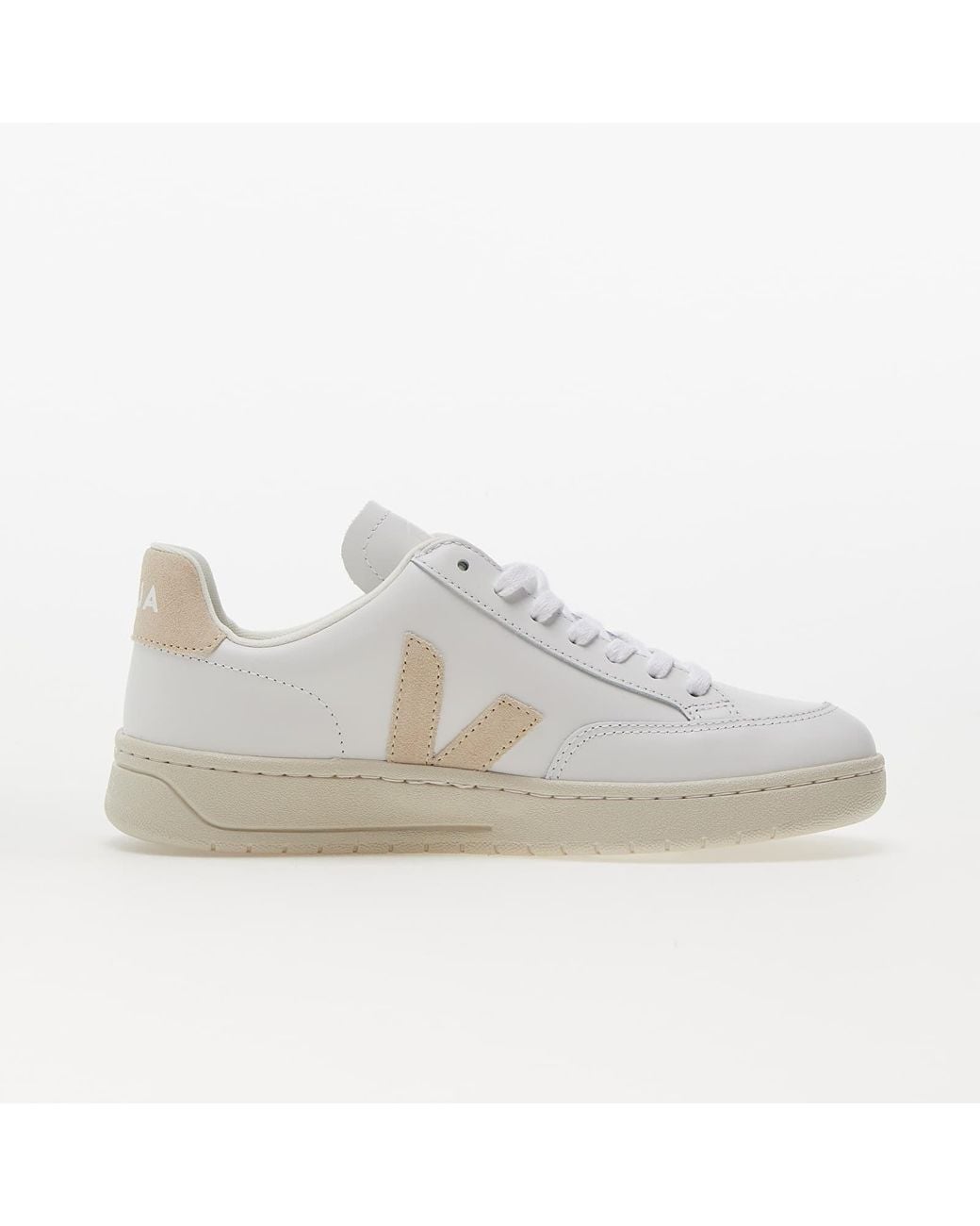 Veja White V-12 Leather Extra / Sable