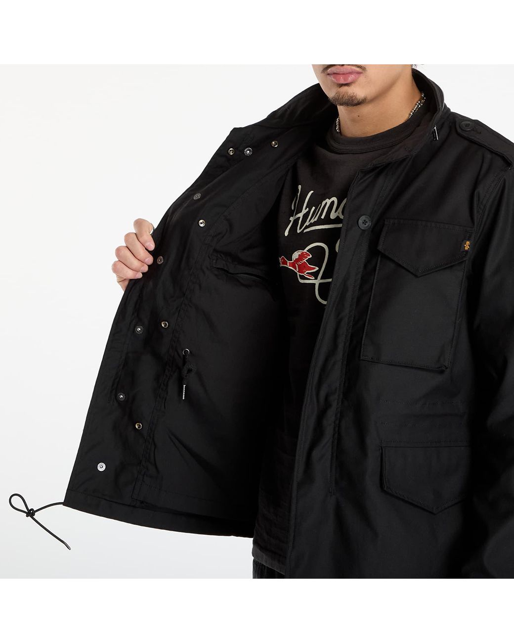 Alpha Industries Black Jacket Studio -65 for men