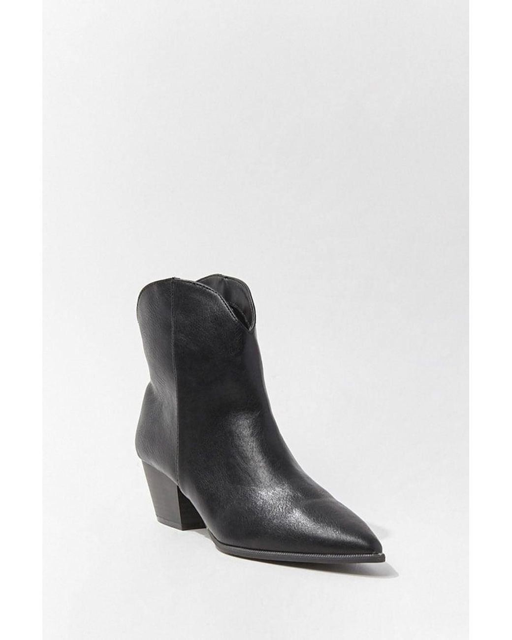 Forever 21 Faux Leather Western Booties 