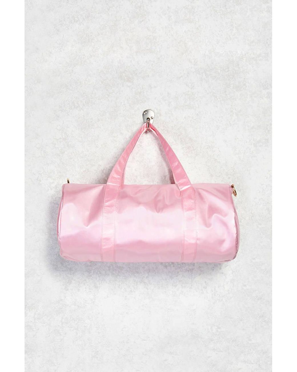 Forever 21 Satin Duffle Bag in Pink | Lyst