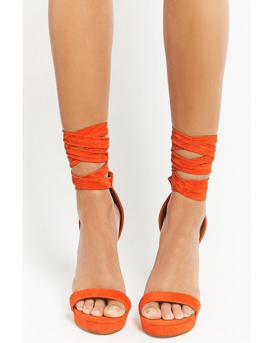 Forever 21 Shoe Republic Lace-up Heels 