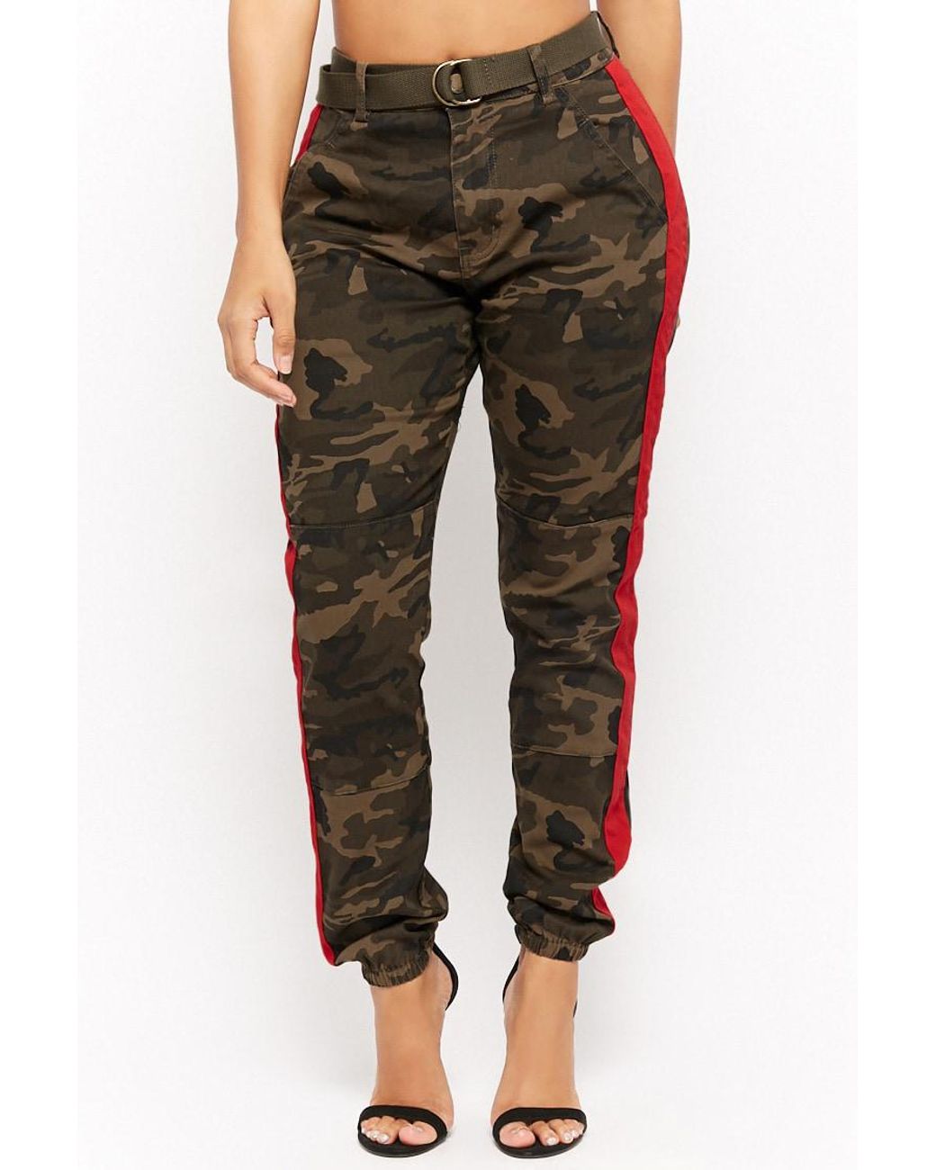 Side-stripe Camo Pants 